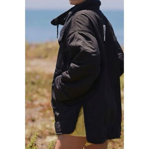 Free People Movement Nomad Soul Solid Parka Jacket Coat Black size S - Picture 11 of 12